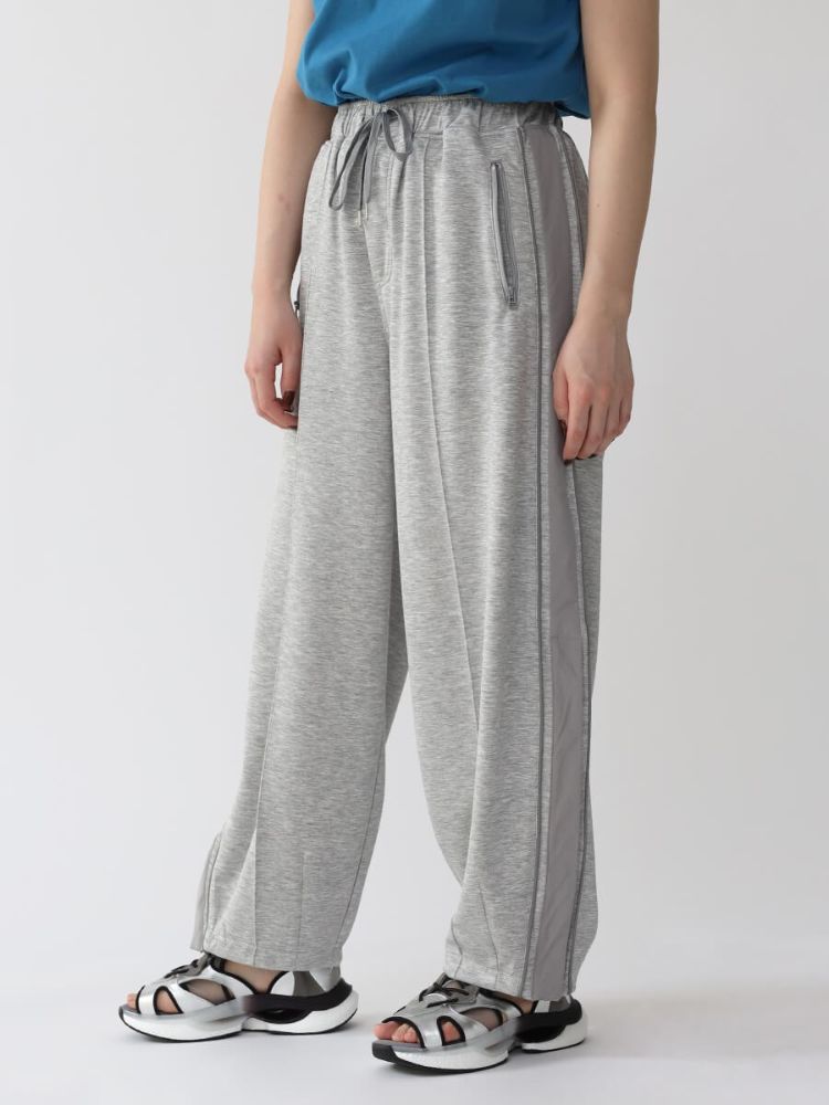 ラシュッド LASUD サイドラインバレルパンツ （グレー） グレー