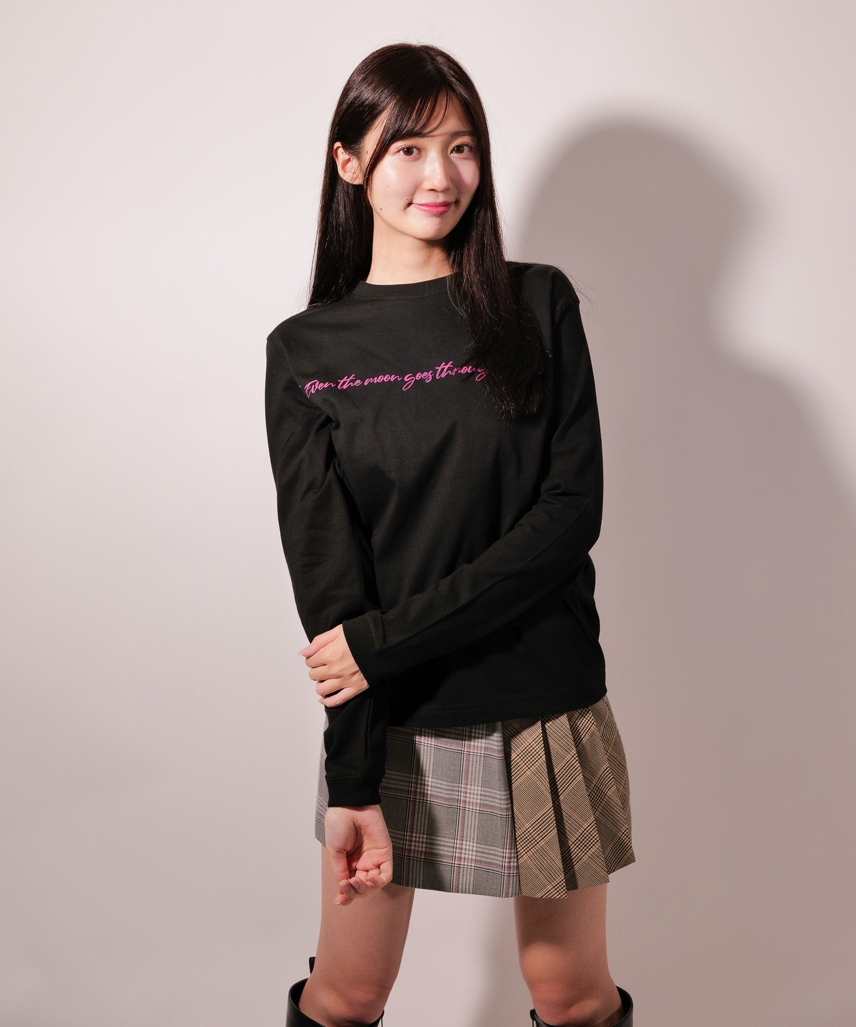 ラテラテ lattelatte LTチェック切り替えミニスカート （グレー） グレー