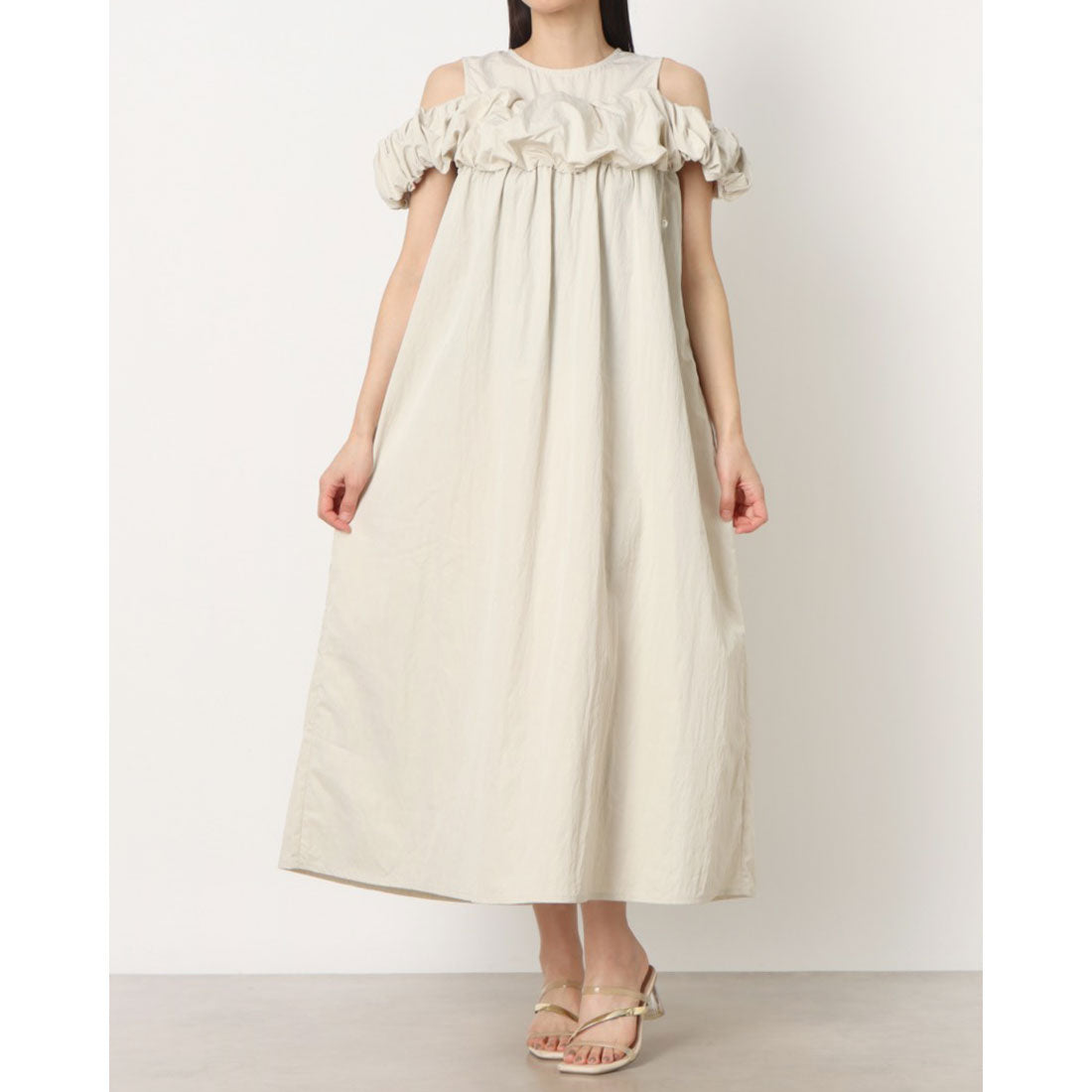 ラテラテ lattelatte バルーンワンピース （エクリュ） エクリュ