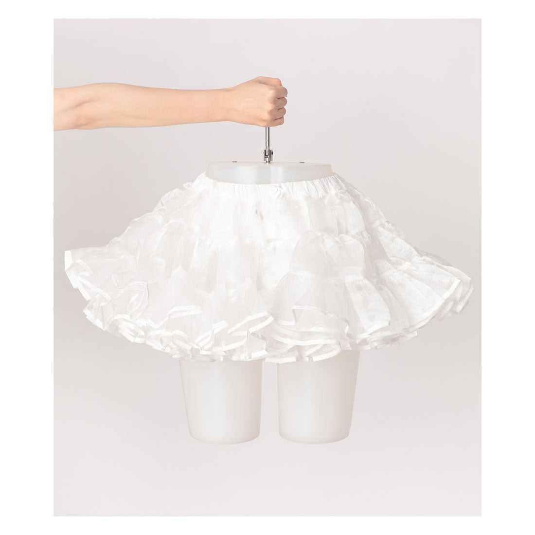 ラテト latteto めいどりーみんコラボ 黄金比率パニエ Golden Ratio Pannier （ホワイト） ホワイト