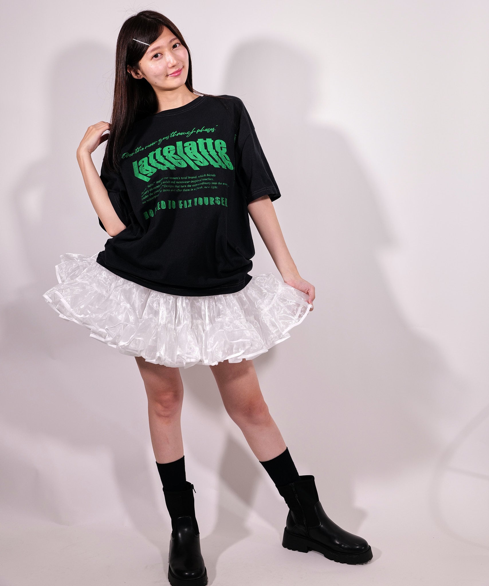 ラテト latteto めいどりーみんコラボ 黄金比率パニエ Golden Ratio Pannier （ホワイト） ホワイト