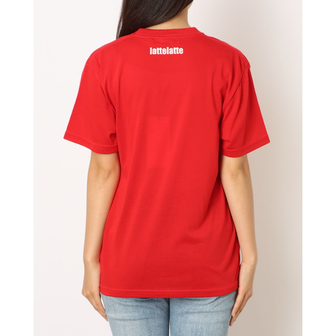 ラテト latteto グラフィックT-shirt （レッド） レッド