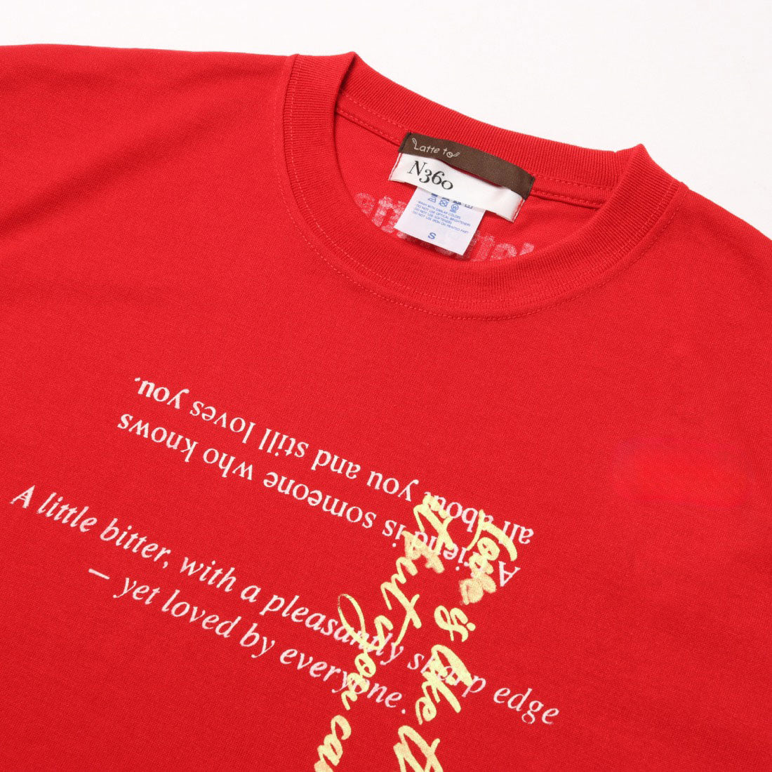 ラテト latteto グラフィックT-shirt （レッド） レッド