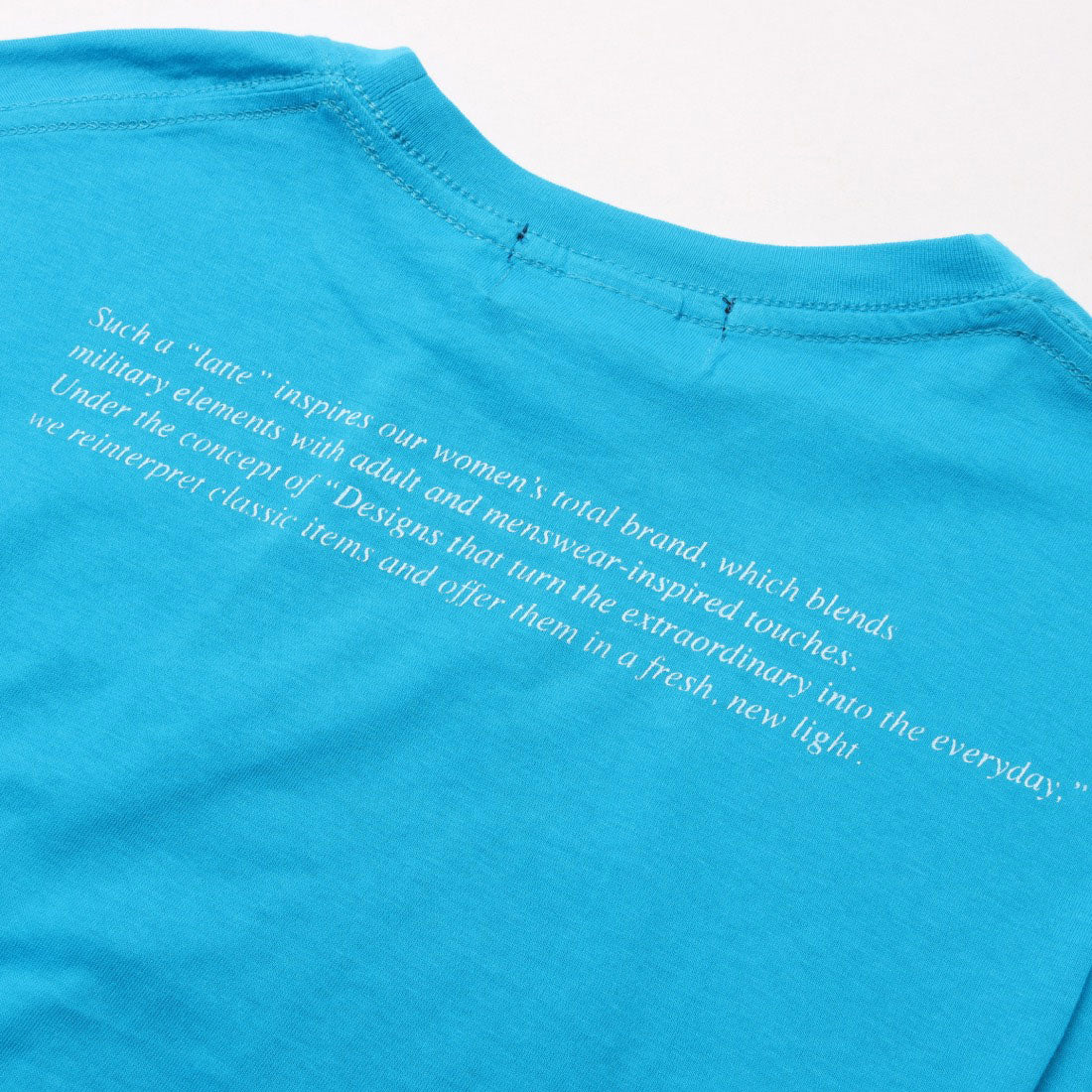 ラテト latteto ロゴT-shirt （ターコイズブルー） ターコイズブルー