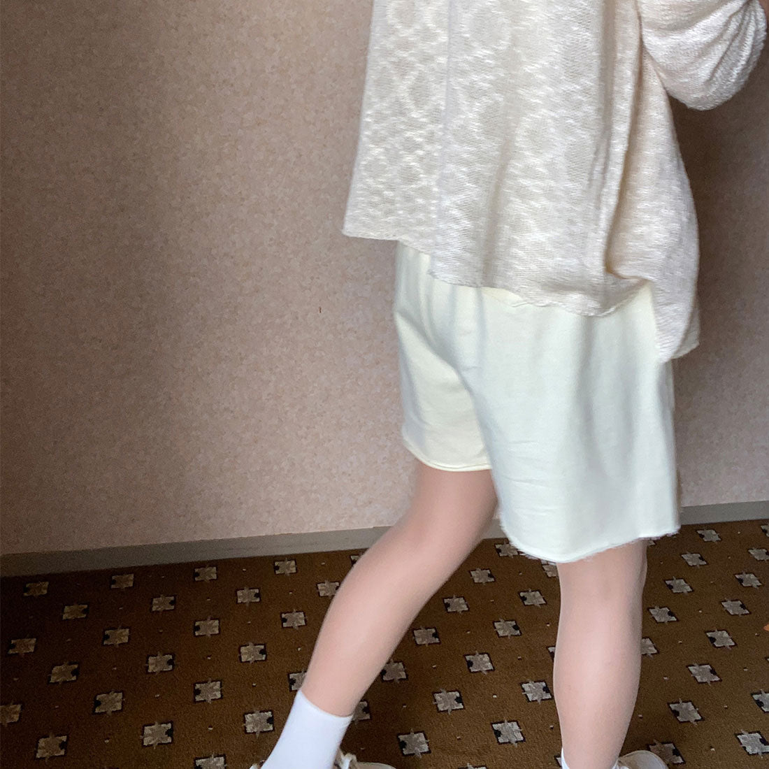 ラウアー LAUIR スウェットハーフパンツ