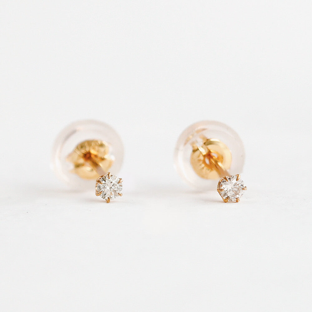 エルアンドコー L&Co. K10ダイヤモンドピアス 計0.06ct ピンクゴールド （ピンクゴールド） ピンクゴールド