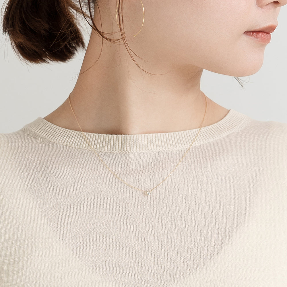 エルアンドコー L&Co. K18ダイヤモンド0.10ctネックレス （イエローゴールド） イエローゴールド