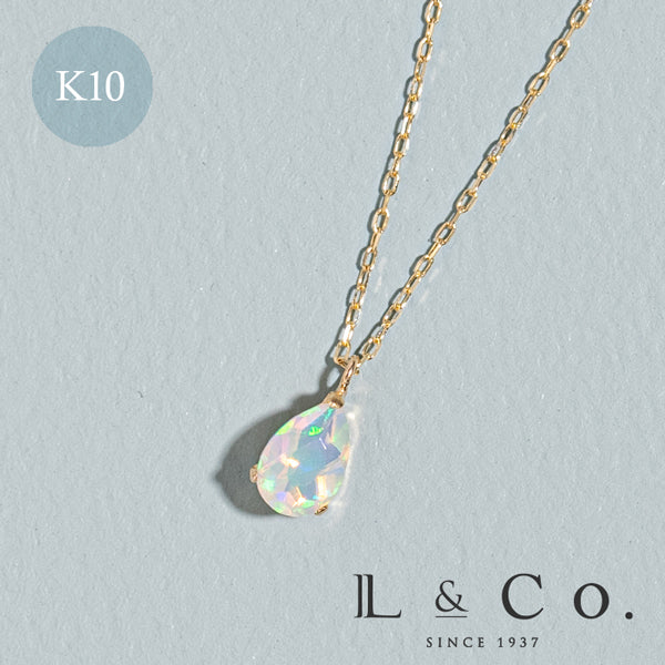 エルアンドコー L&Co. K10オパールネックレス （イエローゴールド） イエローゴールド