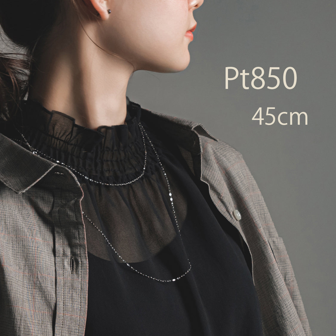 エルアンドコー L&Co. PT850チェーンネックレス （シルバー） シルバー