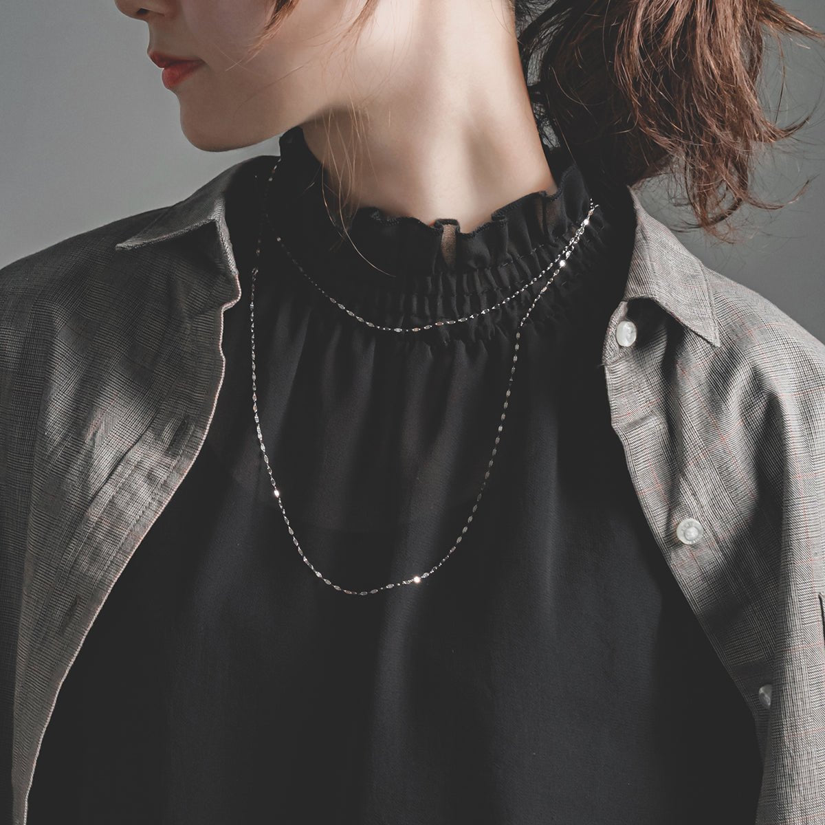 エルアンドコー L&Co. PT850チェーンネックレス （シルバー） シルバー