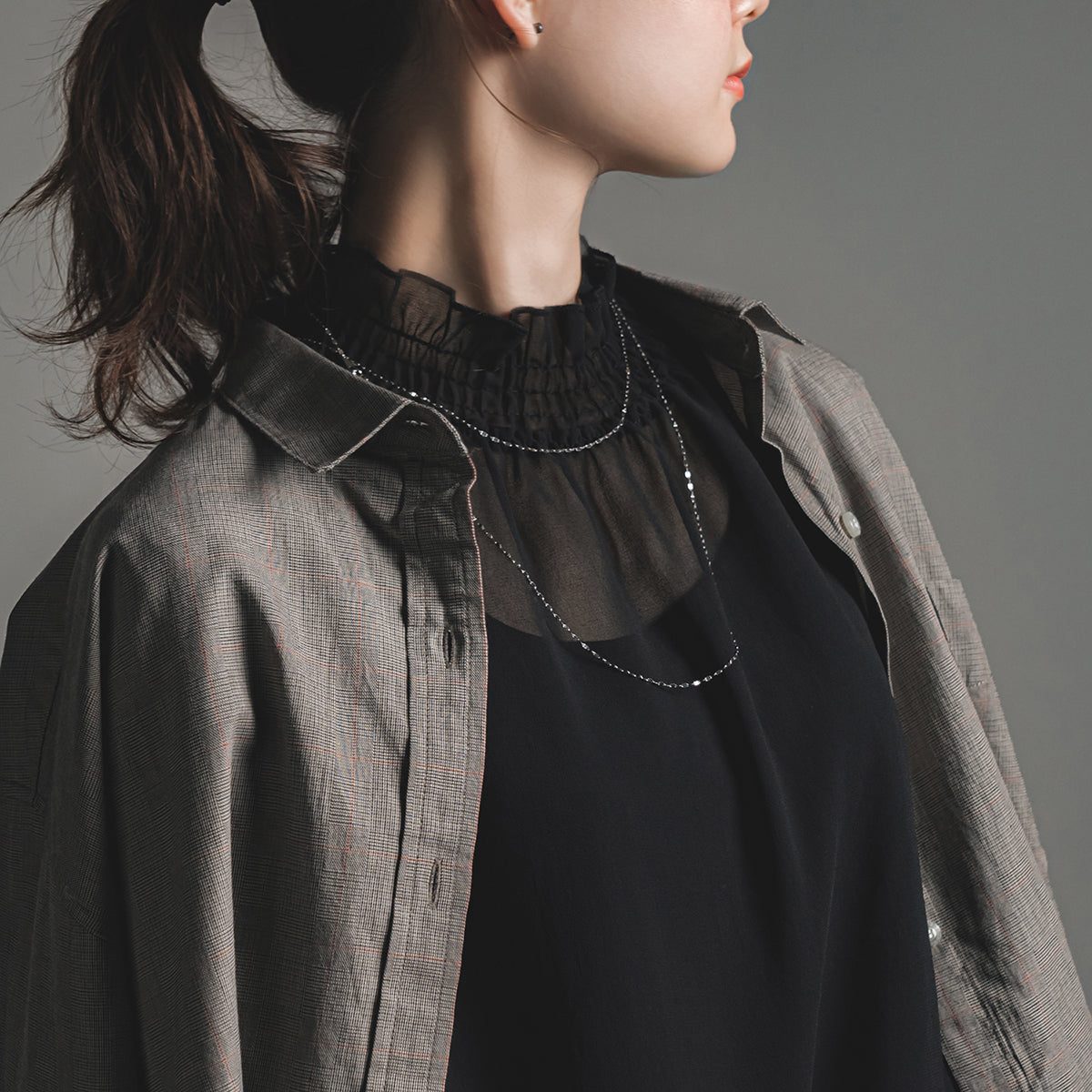 エルアンドコー L&Co. PT850チェーンネックレス （シルバー） シルバー