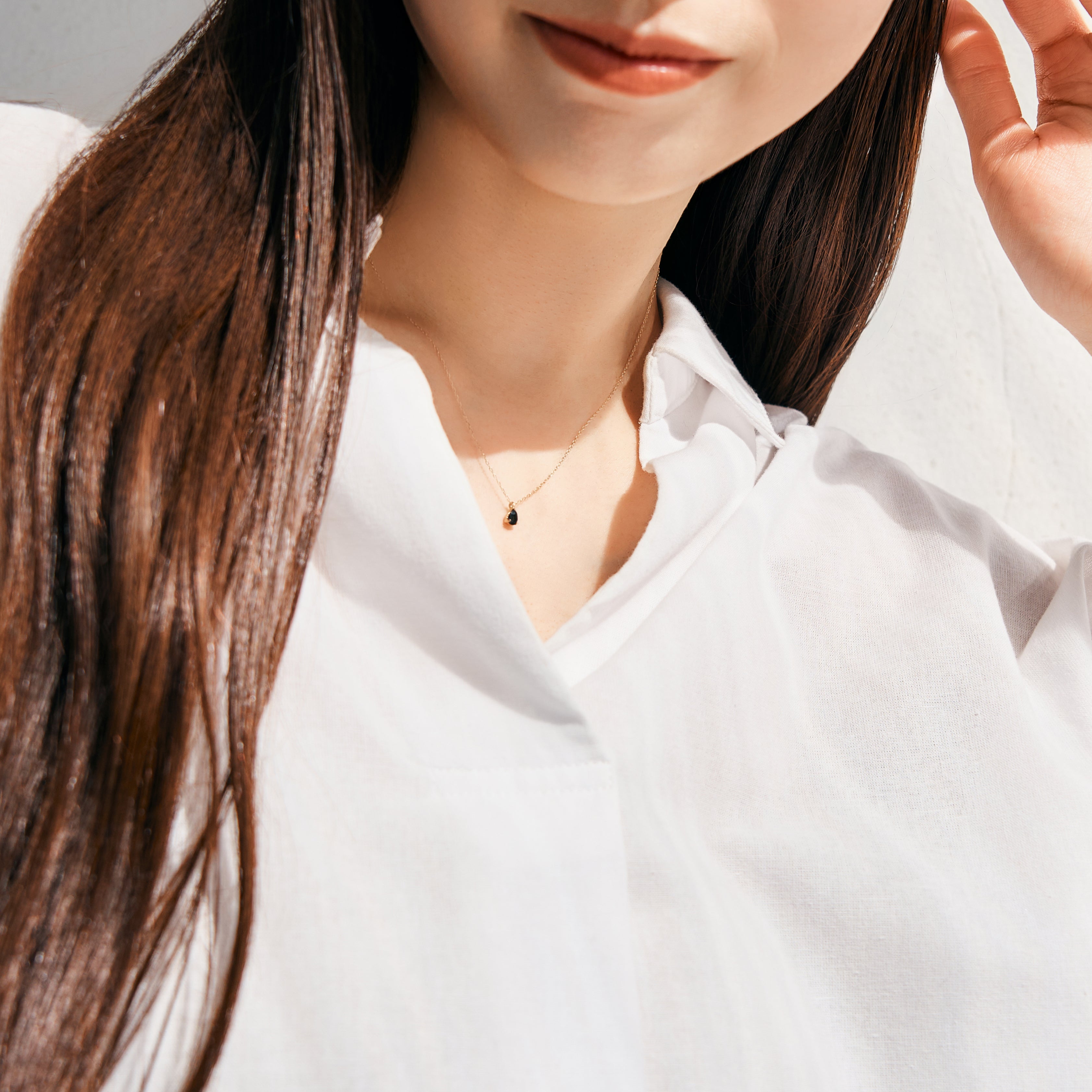 エルアンドコー L&Co. K10誕生石ネックレス【9月サファイア】 （イエローゴールド） イエローゴールド
