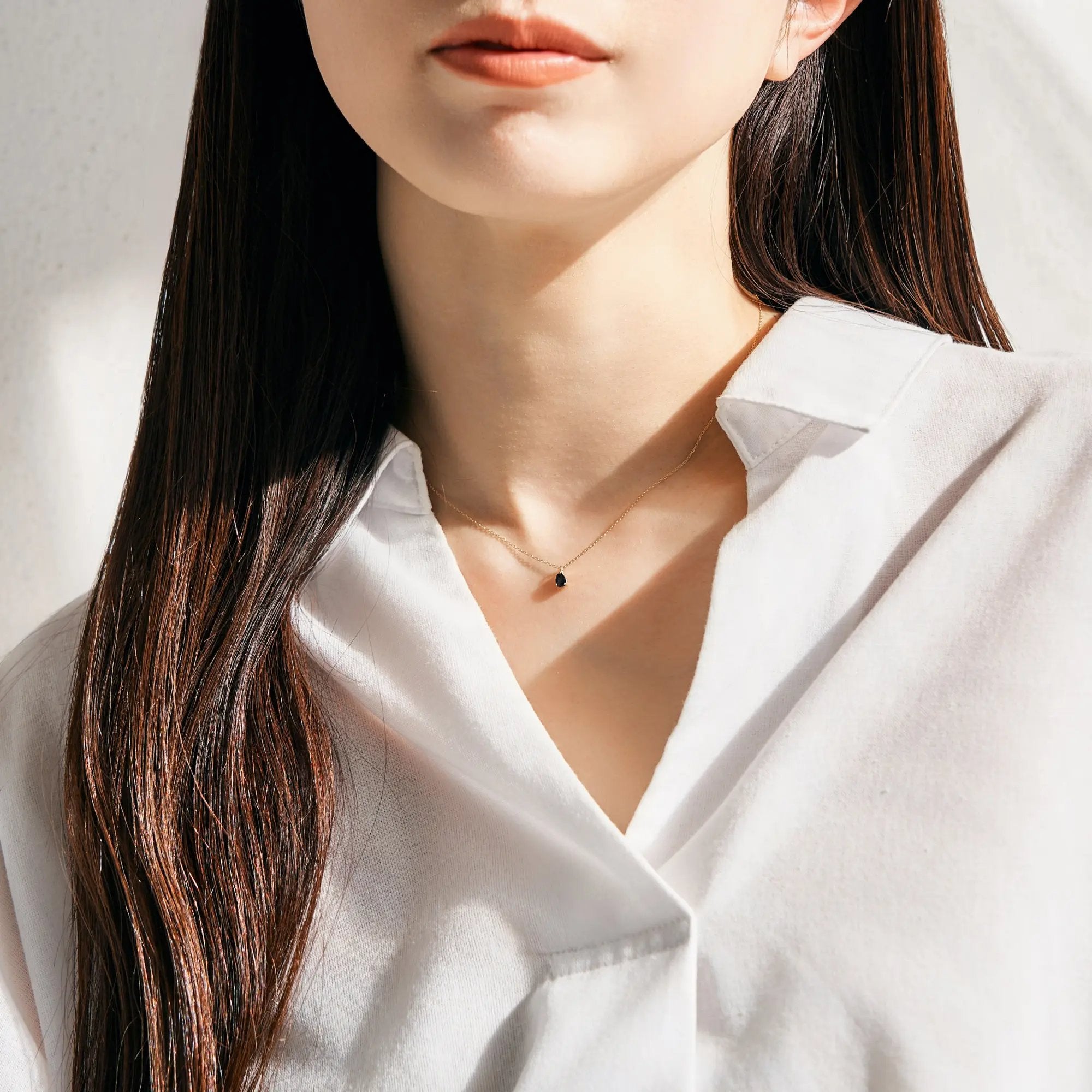 エルアンドコー L&Co. K10誕生石ネックレス【9月サファイア】 （イエローゴールド） イエローゴールド