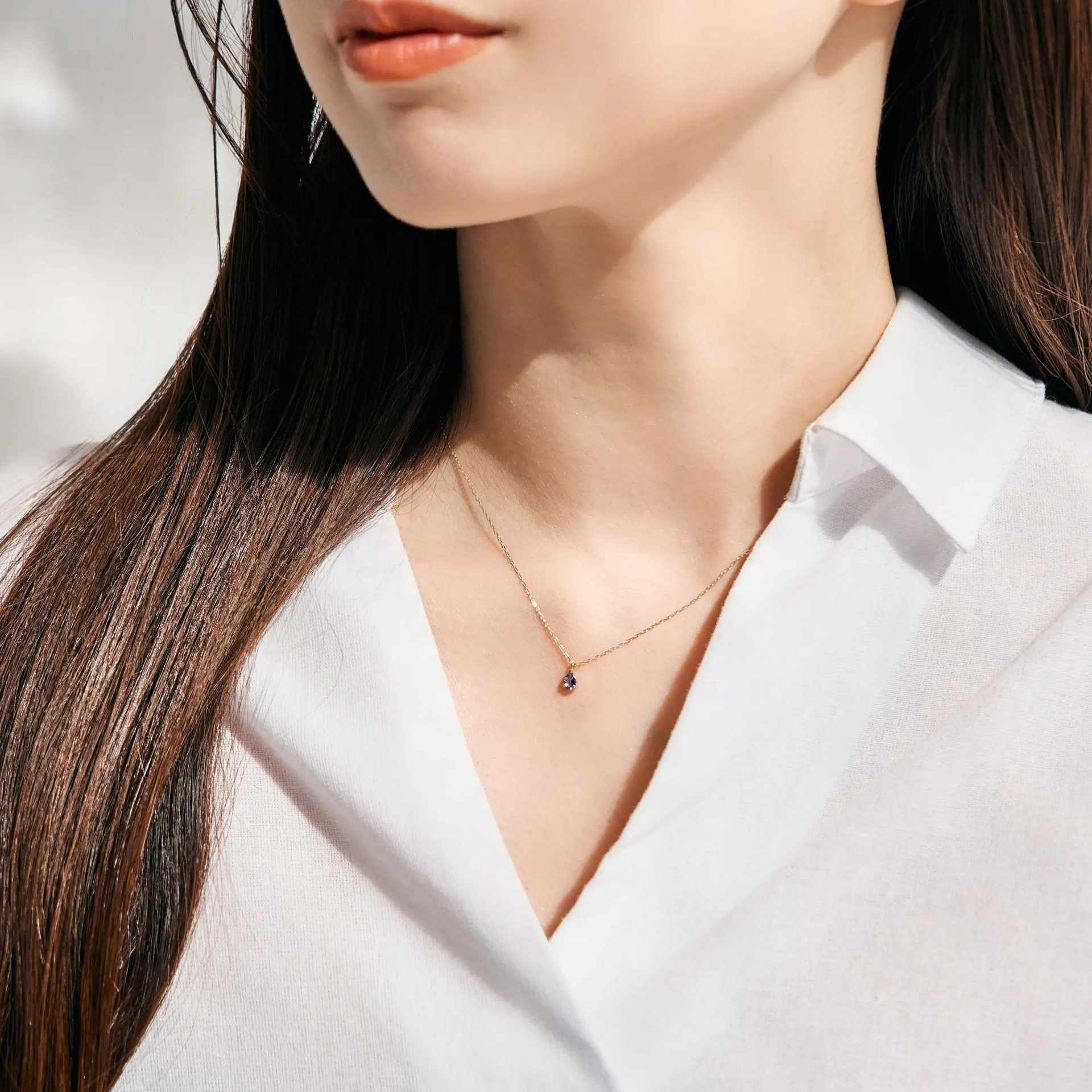 エルアンドコー L&Co. K10誕生石ネックレス【12月タンザナイト】 （イエローゴールド） イエローゴールド