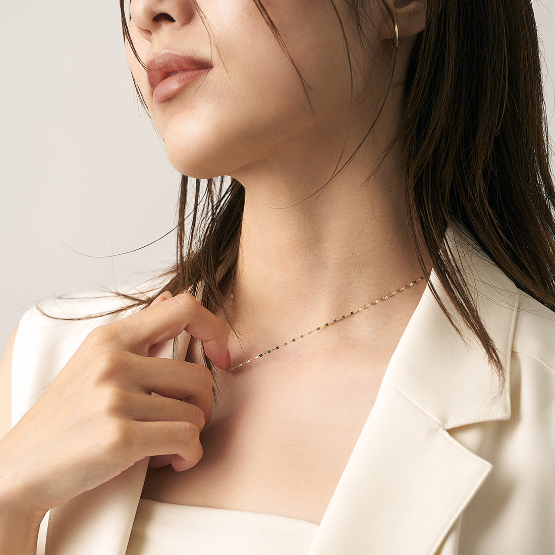 エルアンドコー L&Co. K10チェーンネックレス （イエローゴールド） イエローゴールド