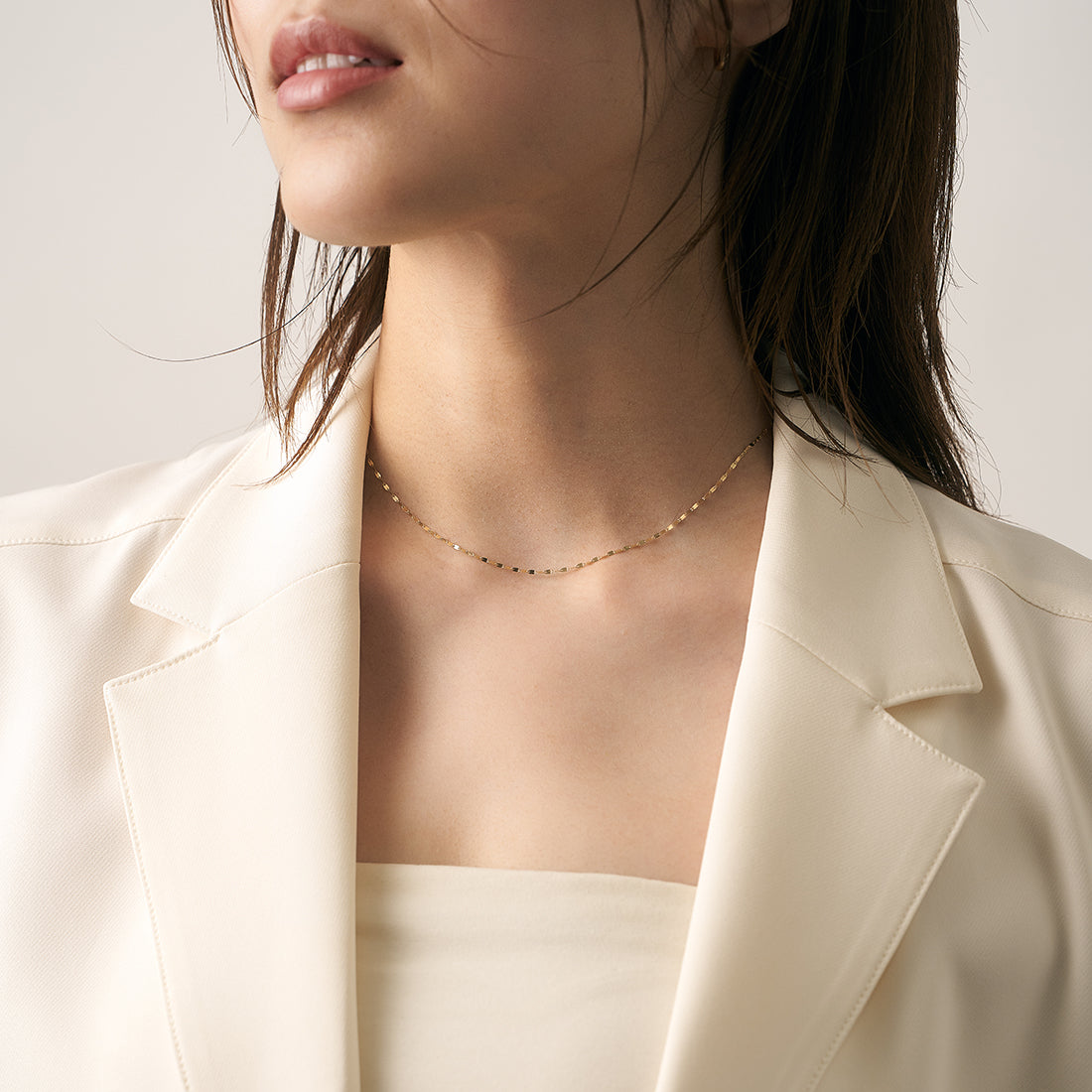 エルアンドコー L&Co. K10チェーンネックレス （イエローゴールド） イエローゴールド