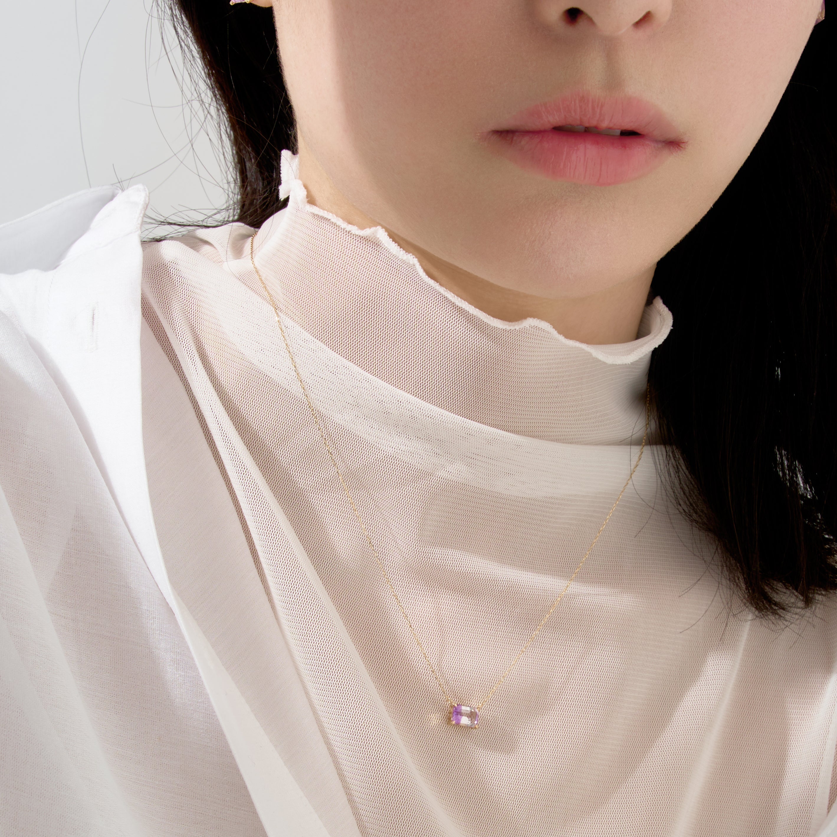 エルアンドコー L&Co. K10アメトリンネックレス （イエローゴールド） イエローゴールド