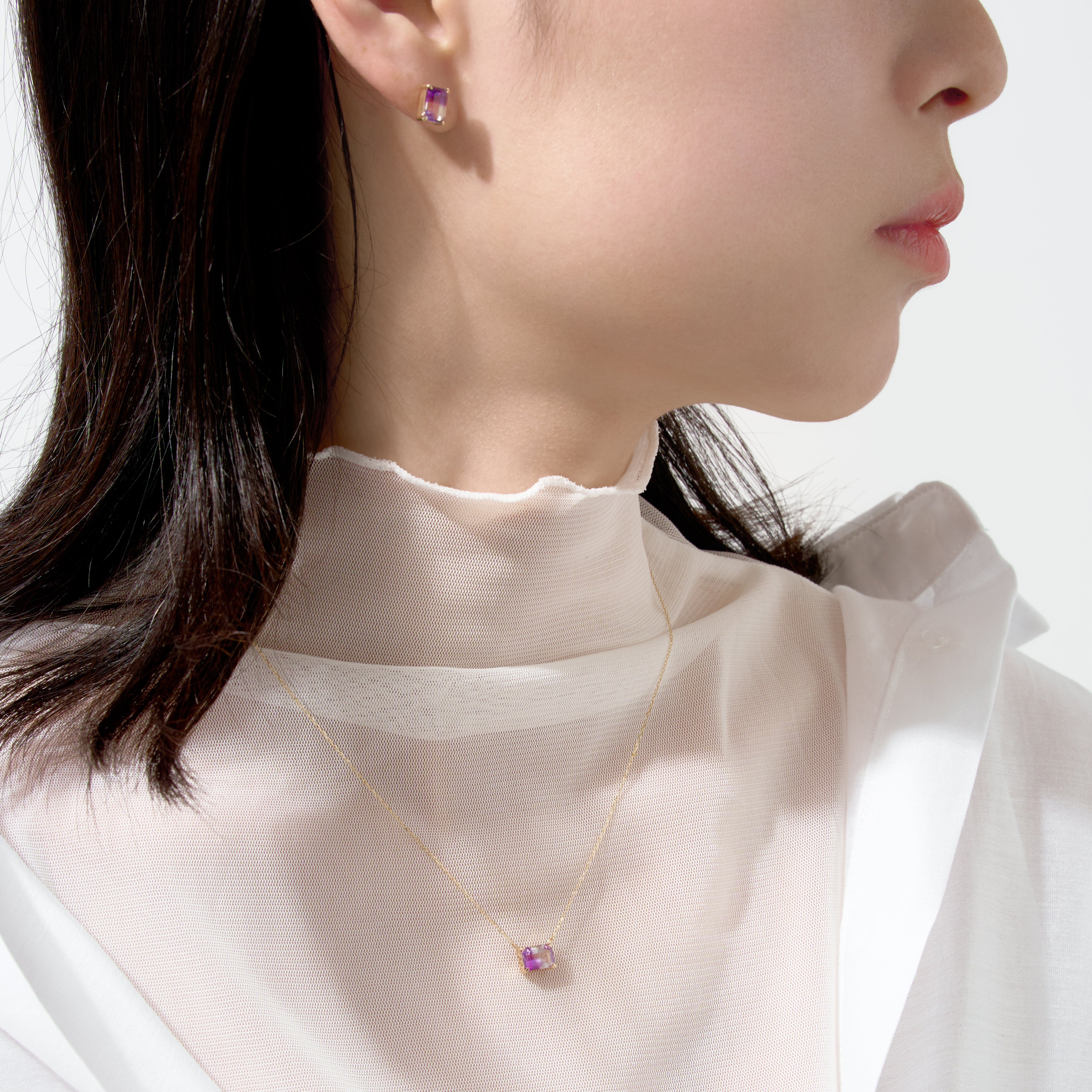 エルアンドコー L&Co. K10アメトリンネックレス （イエローゴールド） イエローゴールド