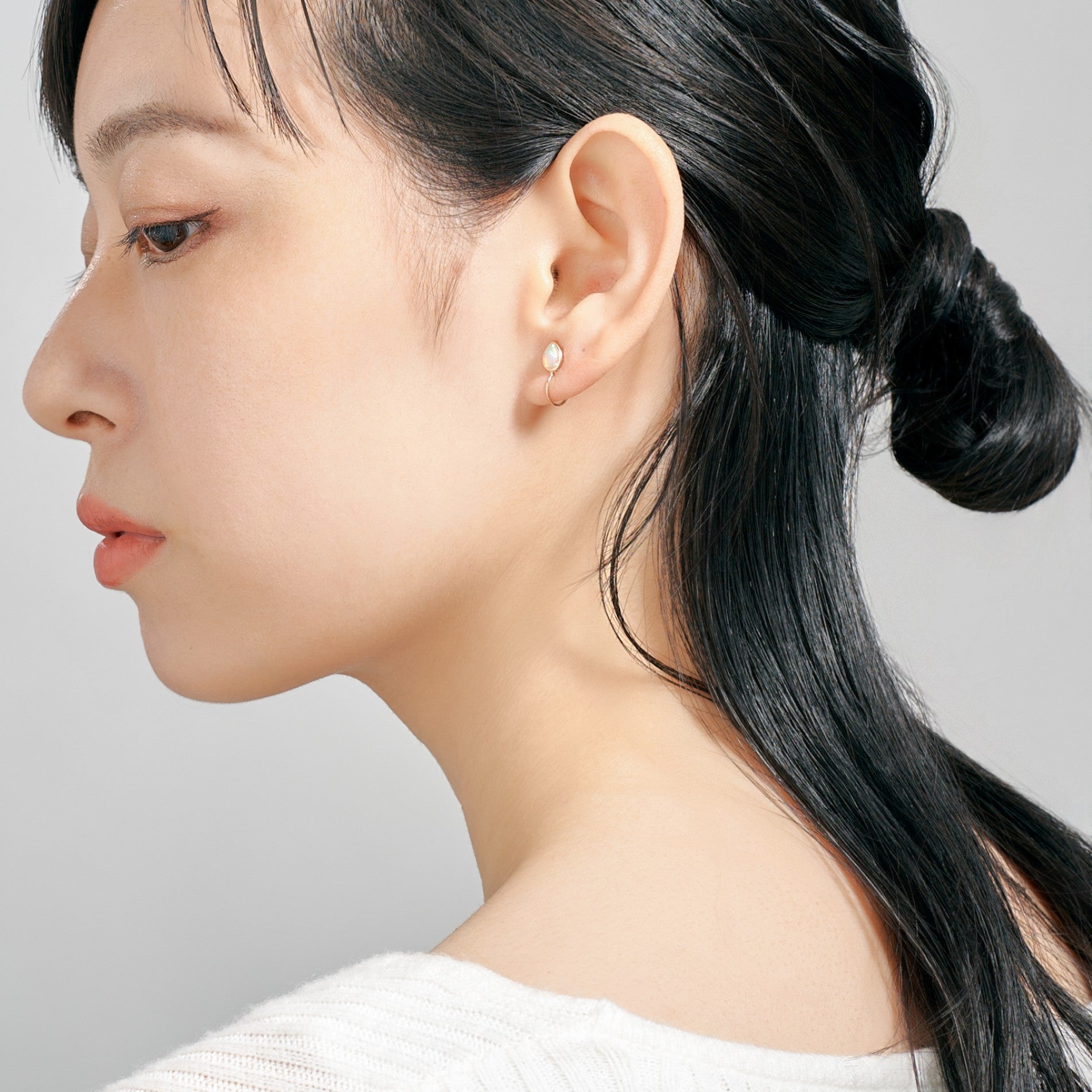 エルアンドコー L&Co. K10オパールイヤリング(ツユ) （イエローゴールド） イエローゴールド