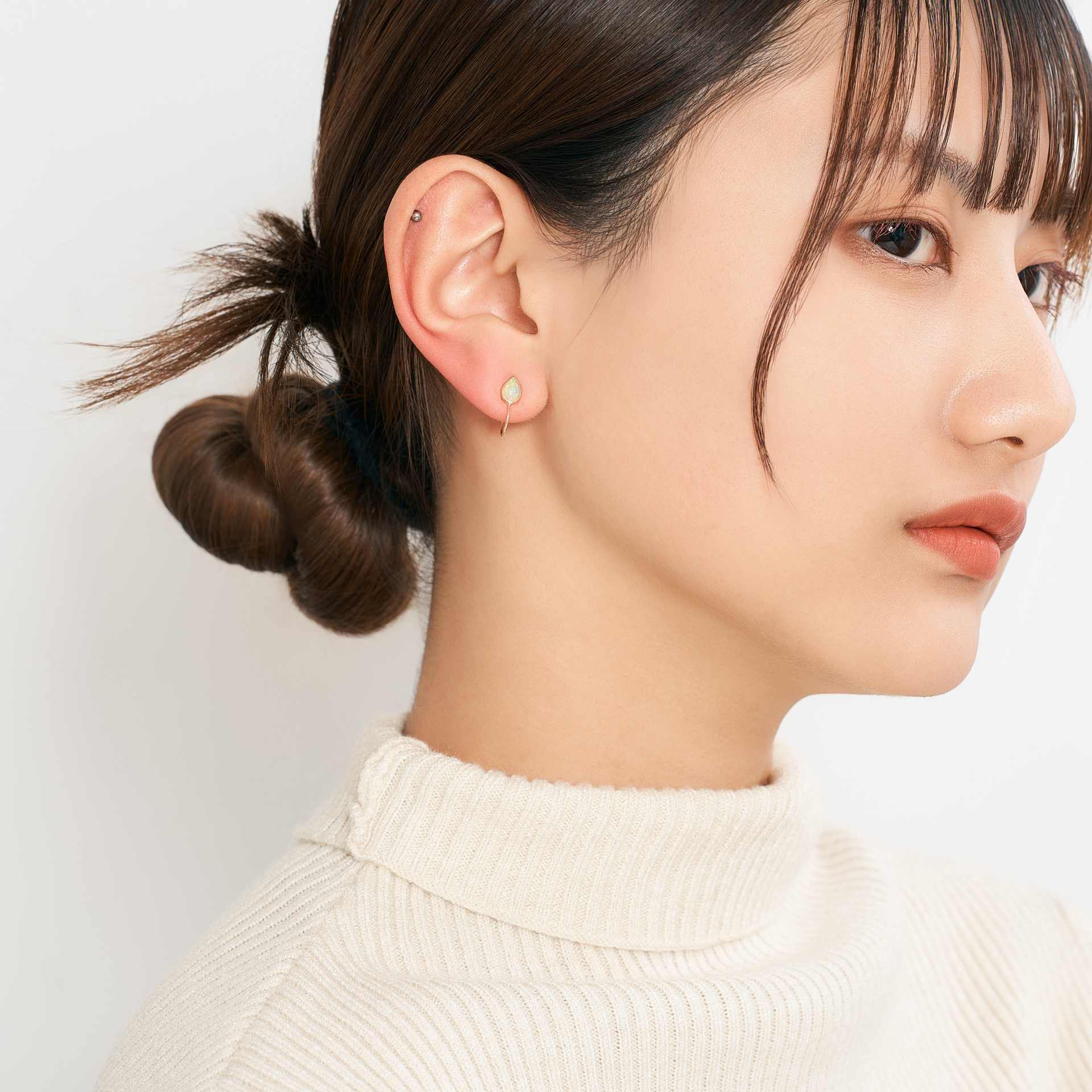 エルアンドコー L&Co. K10オパールイヤリング(ツユ) （イエローゴールド） イエローゴールド