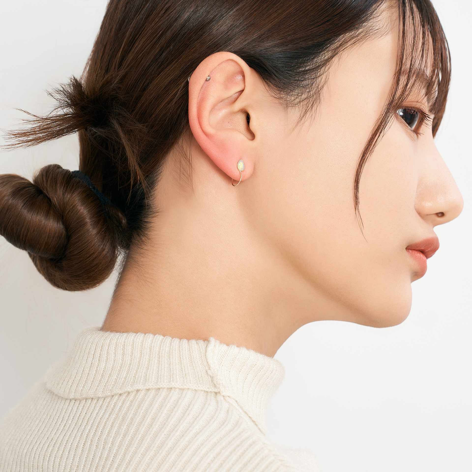 エルアンドコー L&Co. K10オパールイヤリング(ツユ) （イエローゴールド） イエローゴールド