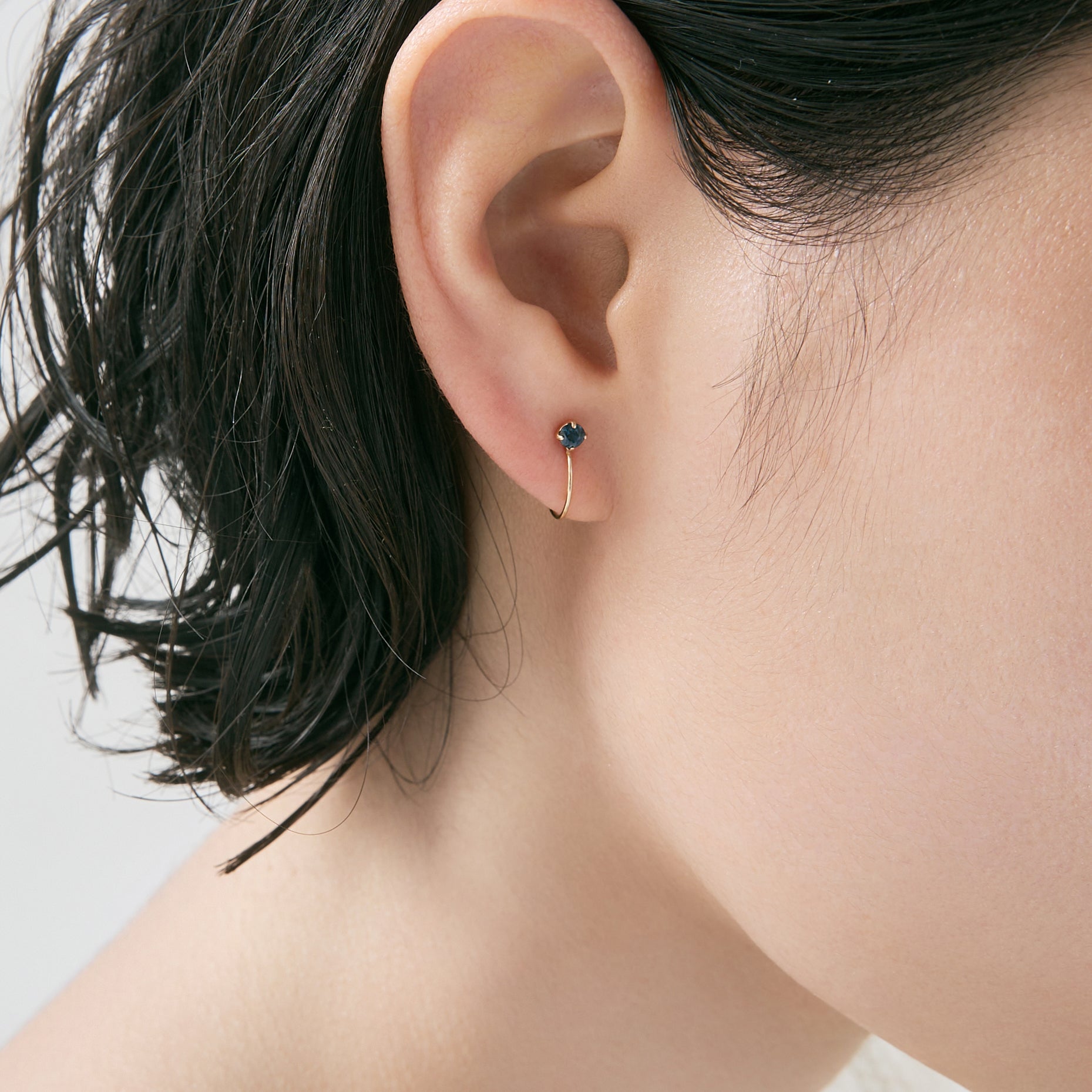 エルアンドコー L&Co. K10誕生石イヤリング 9月サファイア （ゴールド） ゴールド
