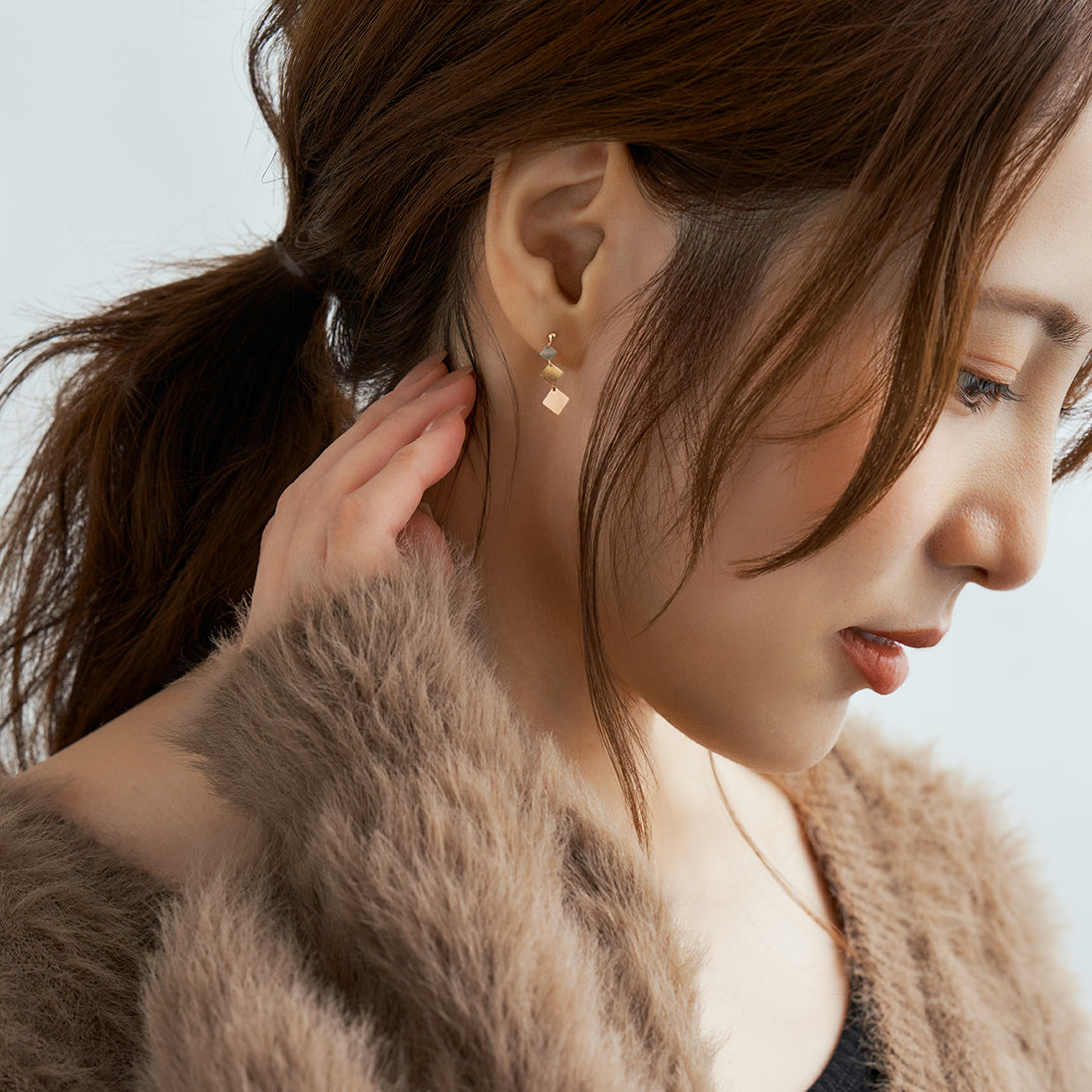 エルアンドコー L&Co. K18/PT900 コンビピアス （ゴールド/プラチナ） ゴールド/プラチナ
