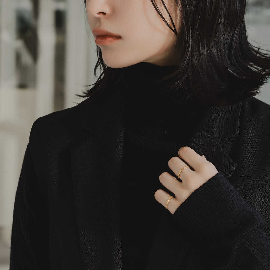 エルアンドコー L&Co. K18七宝模様リング ピンキー対応 （ゴールド） ゴールド