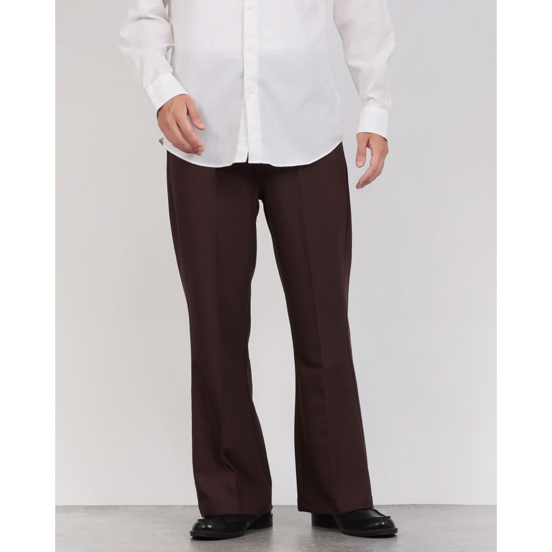 ローカスト LOCUST ジャージポンチ フレアパンツ （brown） brown