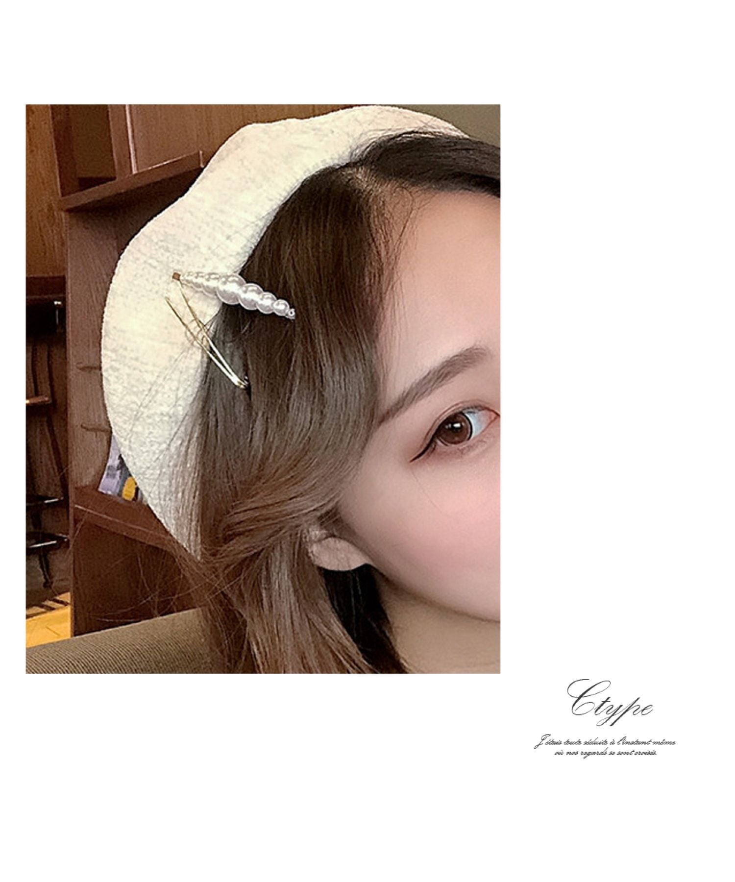 ニノン ninon 【セット】パール×ゴールドヘアピン