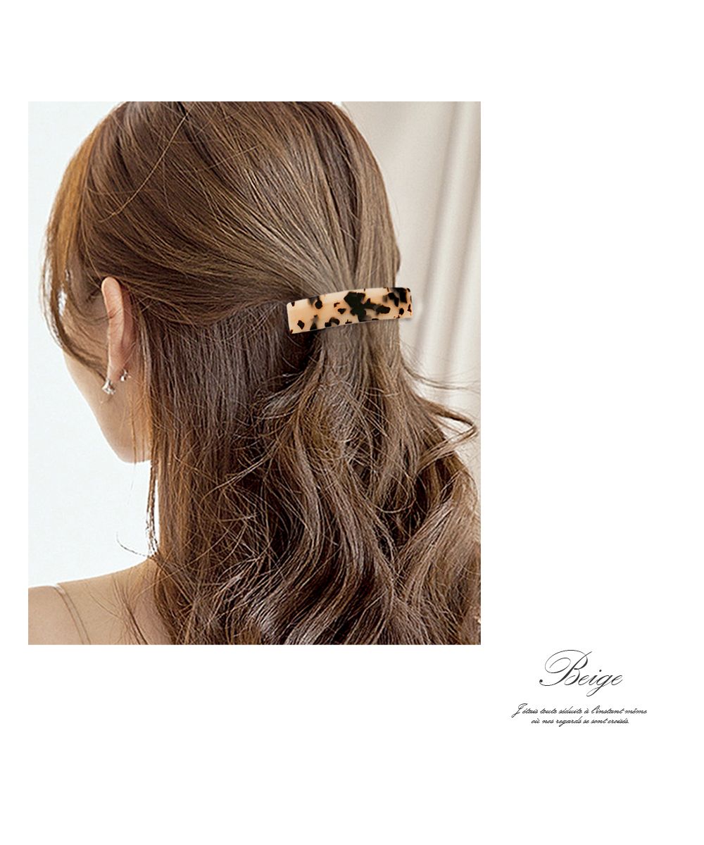 ニノン ninon 【10色展開】アセチのべっ甲風ヘアクリップ