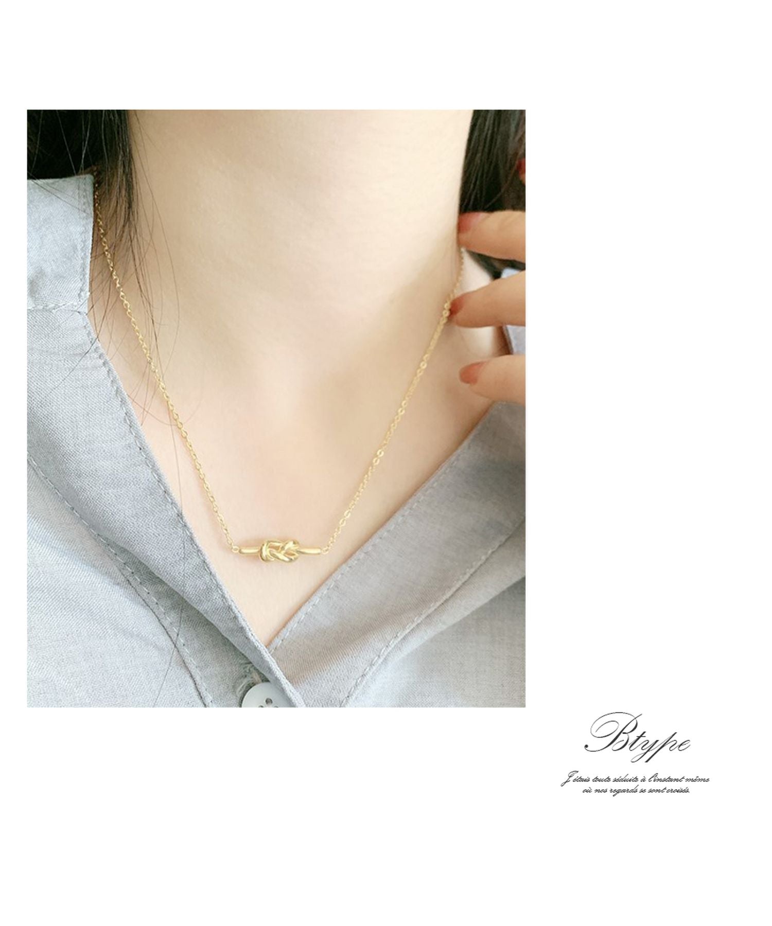 ニノン ninon 【5種展開】トレンドシンプルモチーフネックレス （Cタイプ ゴールド） Cタイプ ゴールド