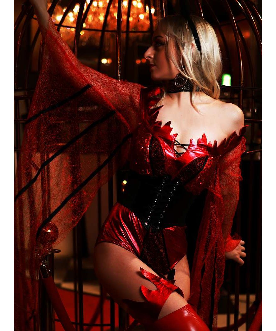 ボムシェル bombshell コスプレ 仮装 イベント ドラッグクイーン ステージ衣装 クラブイベント セット 悪魔 セクシー コスプレ 他では売ってない bombshell