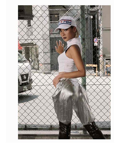 ボムシェル bombshell キャミソール・タンクトップ タンクトップ ショート丈 ハイネック ノースリーブ トップス ホワイト 無地 レッスン着 レディース ダンス衣装 bombshell