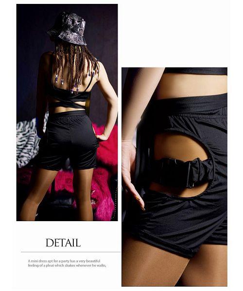 ボムシェル bombshell セットアップ セットアップ レギンス バックル ハーネス ボンテージ セクシー インポート ダンスウェア ダンス衣装 コスチューム bombshell