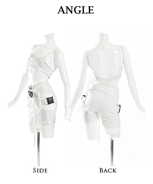 ボムシェル bombshell セットアップ セットアップ レギンス バックル ハーネス ボンテージ セクシー インポート ダンスウェア ダンス衣装 コスチューム bombshell