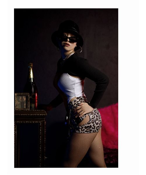 ボムシェル bombshell インナーパンツ・ショートパンツ レギンス ヒョウ柄 インポート 韓国 ジムスパッツ ヨガウェア バックル 個性派 ダンス衣装 コスチューム bombshell