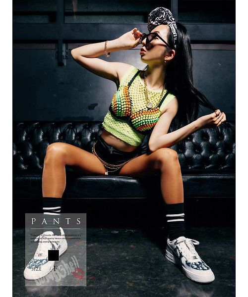 Bombshell inner pants, shorts, high-waist shorts, dance costume, batima, zip, stretch hot pants, outfit, stretch bombshell