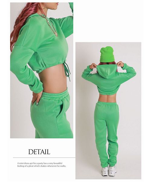 Bombshell setup sweat setup hoodie pastel color dance outfit costume lesson wear short length sporty Bbomb