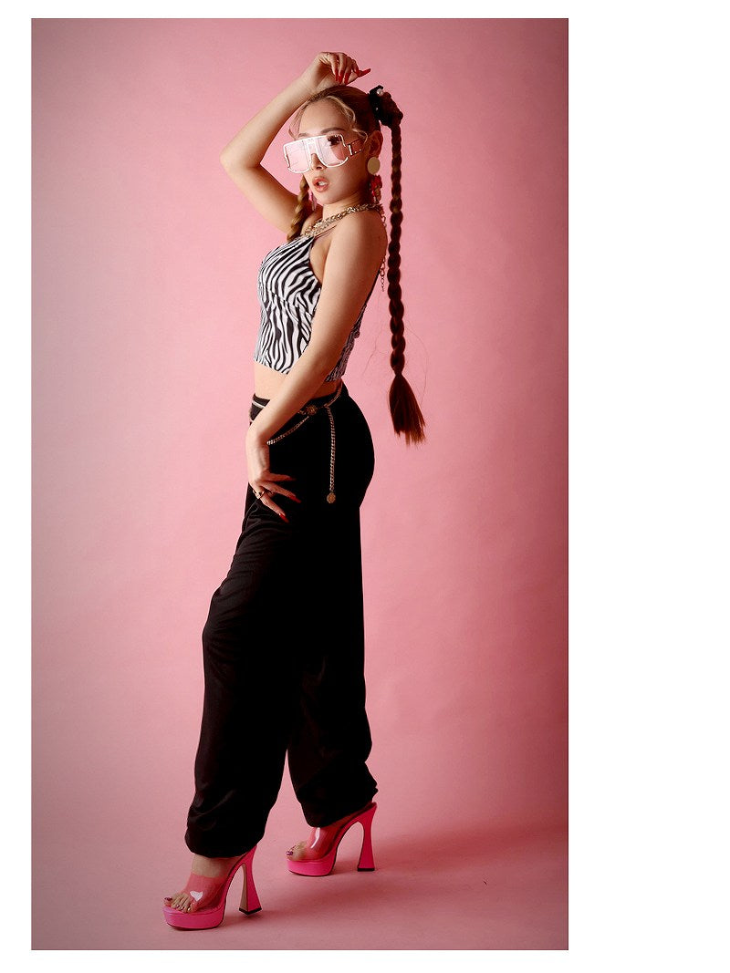 bombshell Sweat Sweatpants Dance Pants Baggy Pants HIPHOP Dance Practice Wear Lesson Wear Color Pants Costume Lightweight bombshell