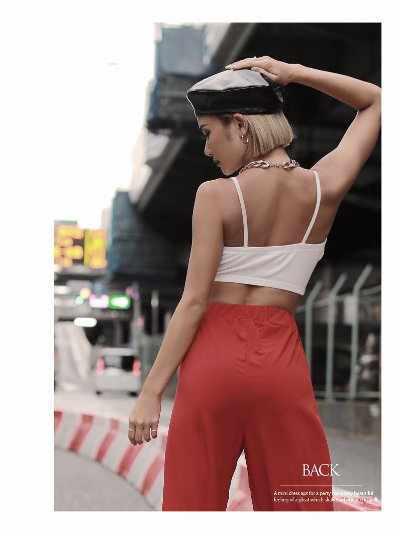 Bombshell camisole tank top with cups, solid color, half top, non-wire, cross, bear top, camisole, stretch, dance, inner bombshell