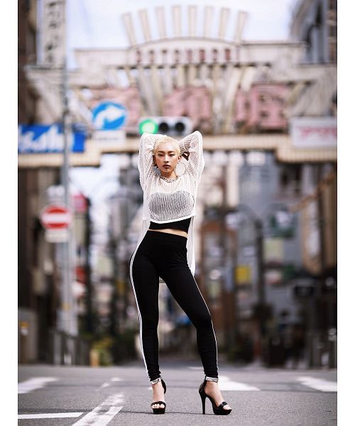 ボムシェル bombshell レギンス レギンス ラインパンツ ウエストゴム ストレッチパンツ ダンサー ダンス衣装 コスチューム 練習着 ストリートファッション レギパン bombshel （ブラック） ブラック
