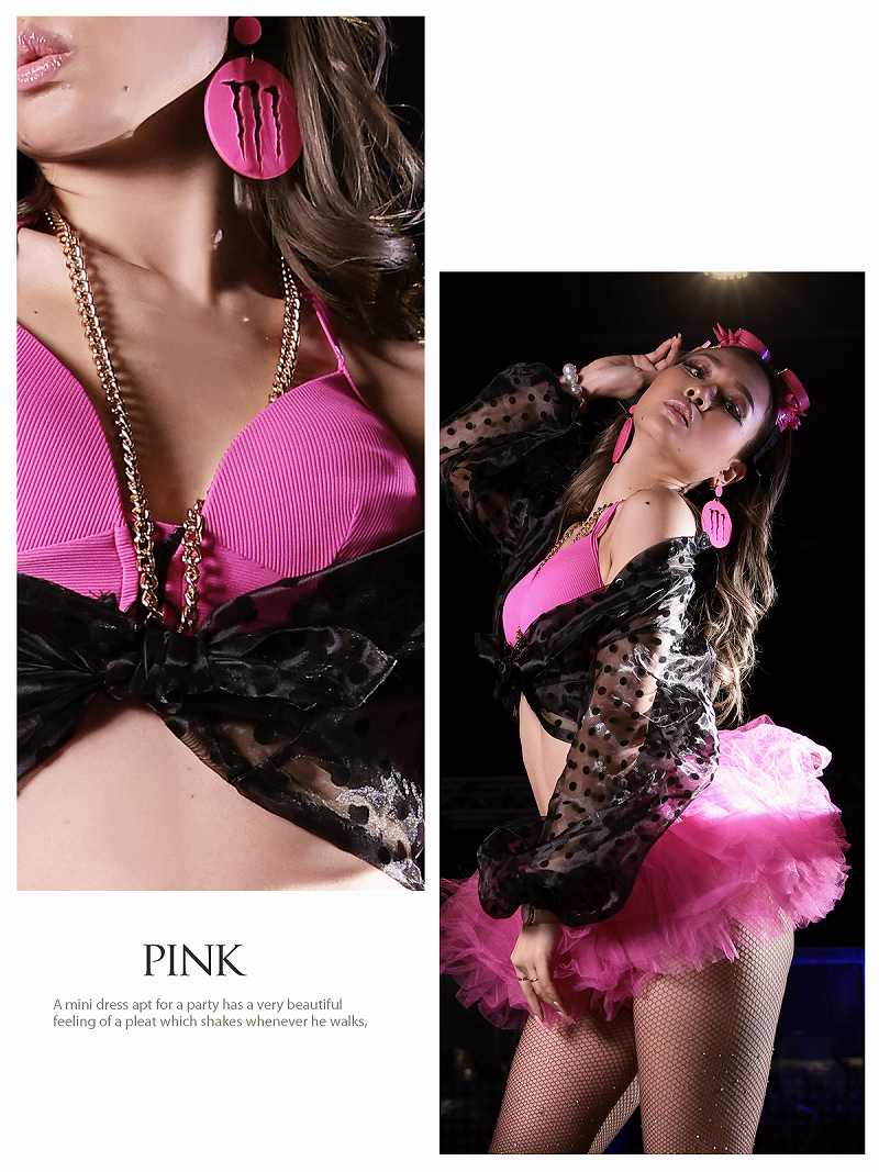 ボムシェル bombshell クラブダンサービキニ ビキニ 水着 ネオンカラー ホルターネック ビビッド ダンス衣装 ジッパー ハイウエスト 韓国風 レディース bombshell【返品不可商品】 （ピンク） ピンク