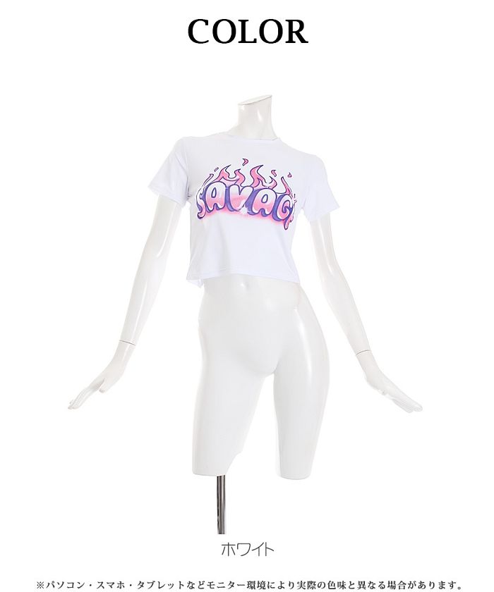 ボムシェル bombshell 半袖Tシャツ 半袖 Tシャツ カットソー ショート ミニ トップス クロップ 韓国ファッション ラウンドネック ヘソ出し Bbomb