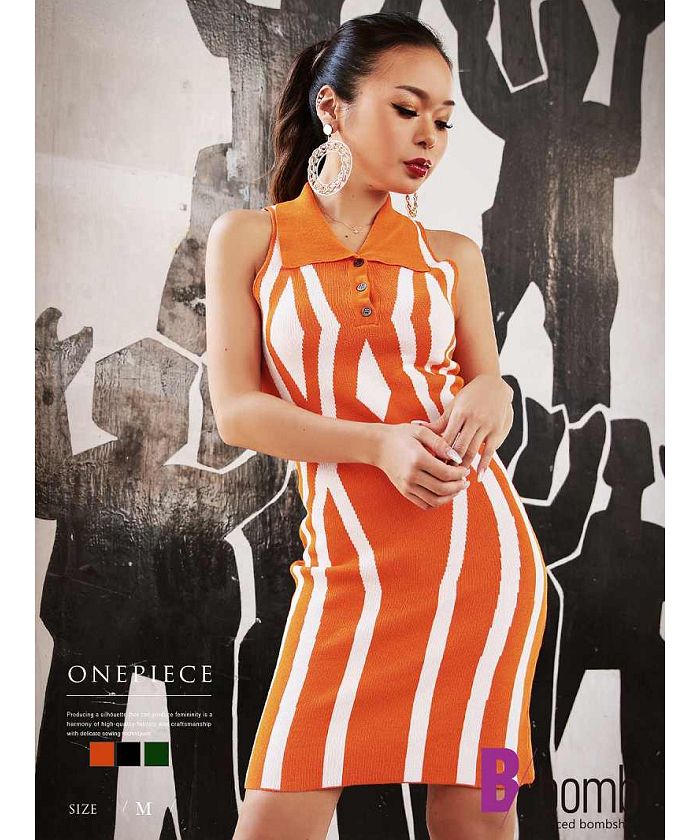 Bombshell dress retro mini dress sleeveless polo shirt style with collar party flashy reggae summer Bbomb