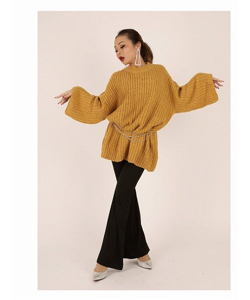 ボムシェル bombshell ニット ボリューム セーター トレーナー 長袖 ボリューム袖 ニットワンピース オーバーサイズ ビッグサイズ 起毛 ストリートファッション Bbomb