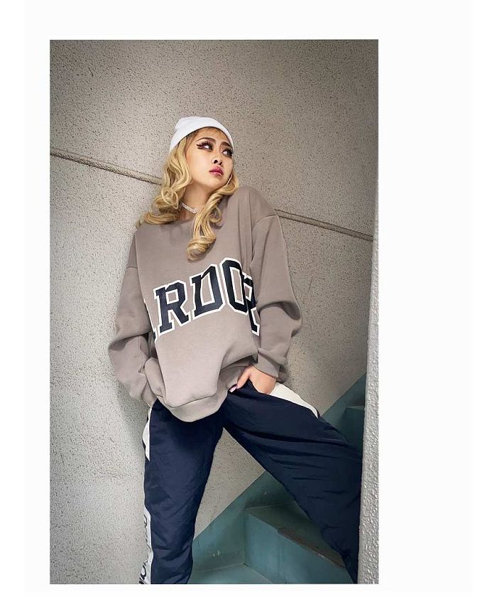 ボムシェル bombshell パーカー・トレーナー 裏起毛 オーバーサイズ トレーナー ロゴ スポーティ 長袖トップス B系 ストリート系 ヒップホップ ビッグサイズ Bbomb