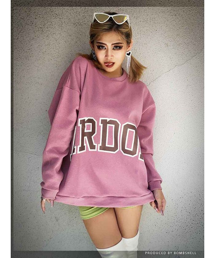 ボムシェル bombshell パーカー・トレーナー 裏起毛 オーバーサイズ トレーナー ロゴ スポーティ 長袖トップス B系 ストリート系 ヒップホップ ビッグサイズ Bbomb