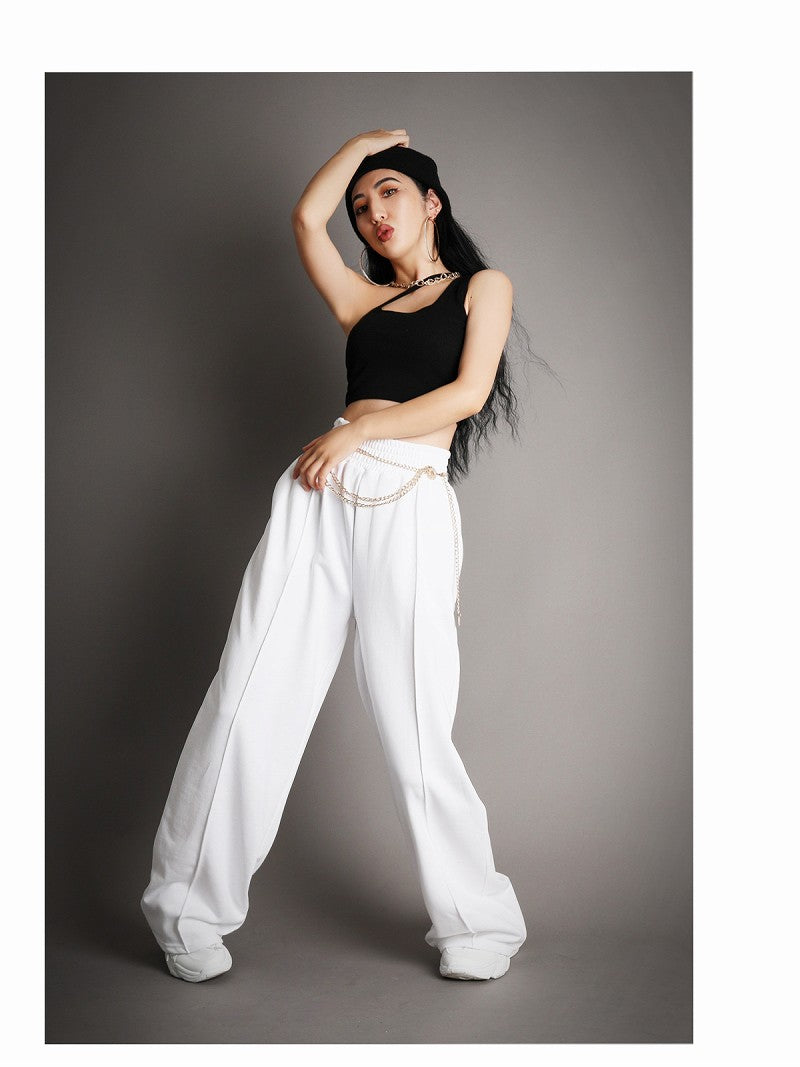 Bombshell camisole tank top tank top tops with cups asymmetrical one-shoulder sexy cropped midriff rib knit vivid color Bb