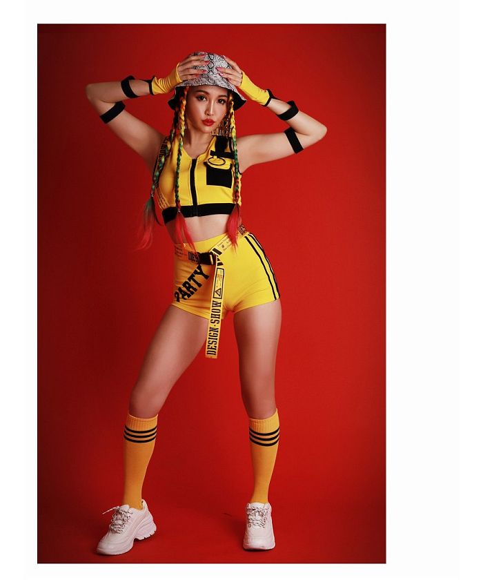 Bombshell setup setup import shorts cosplay buckle logo short sporty costume dance outfit bombshell